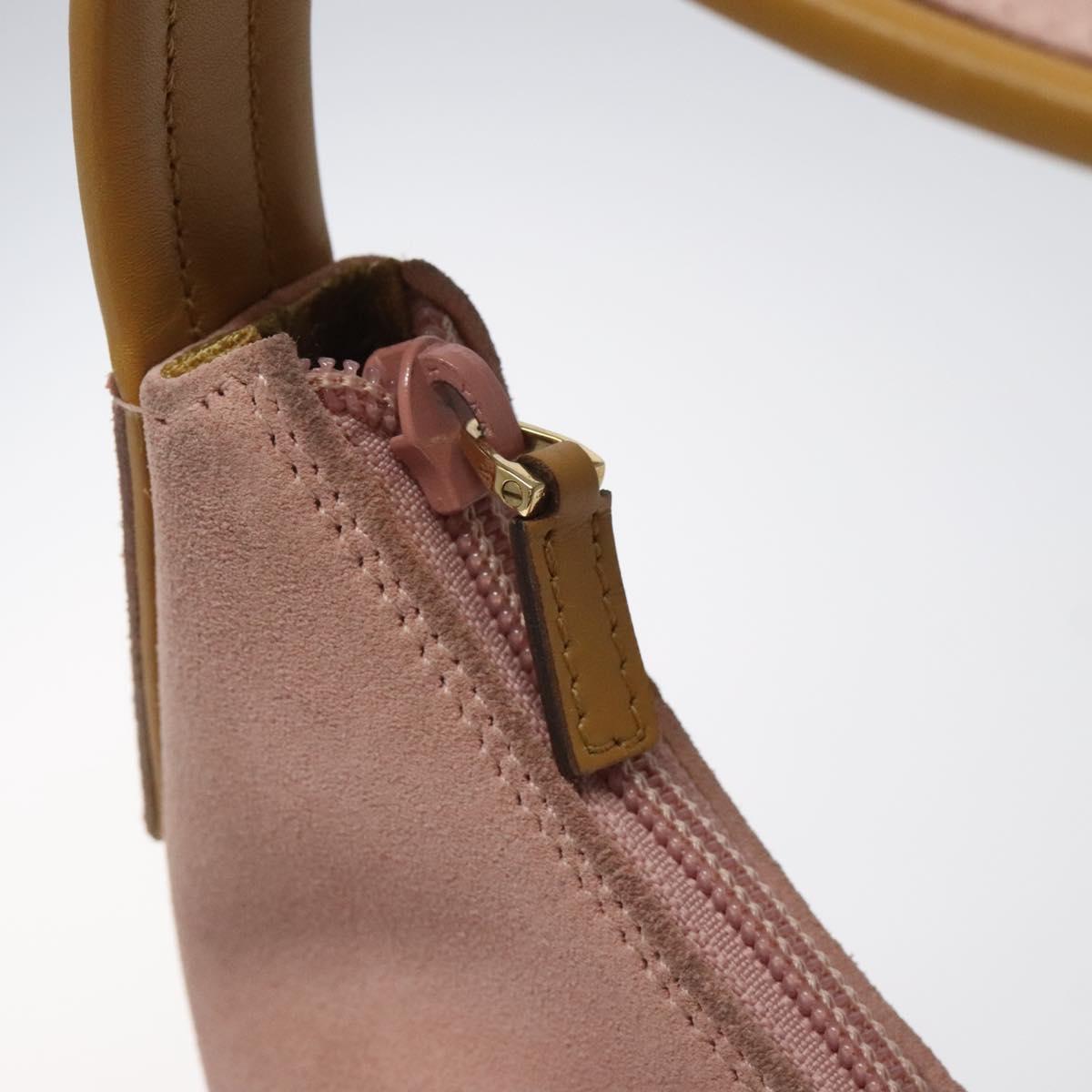 GUCCI Hand Bag Suede Pink 001 3386 1705 Auth ep8062