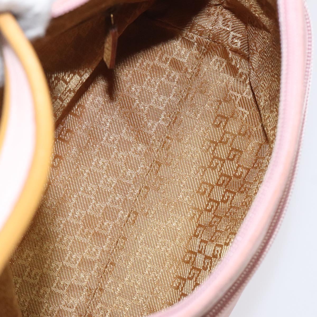 GUCCI Hand Bag Suede Pink 001 3386 1705 Auth ep8062