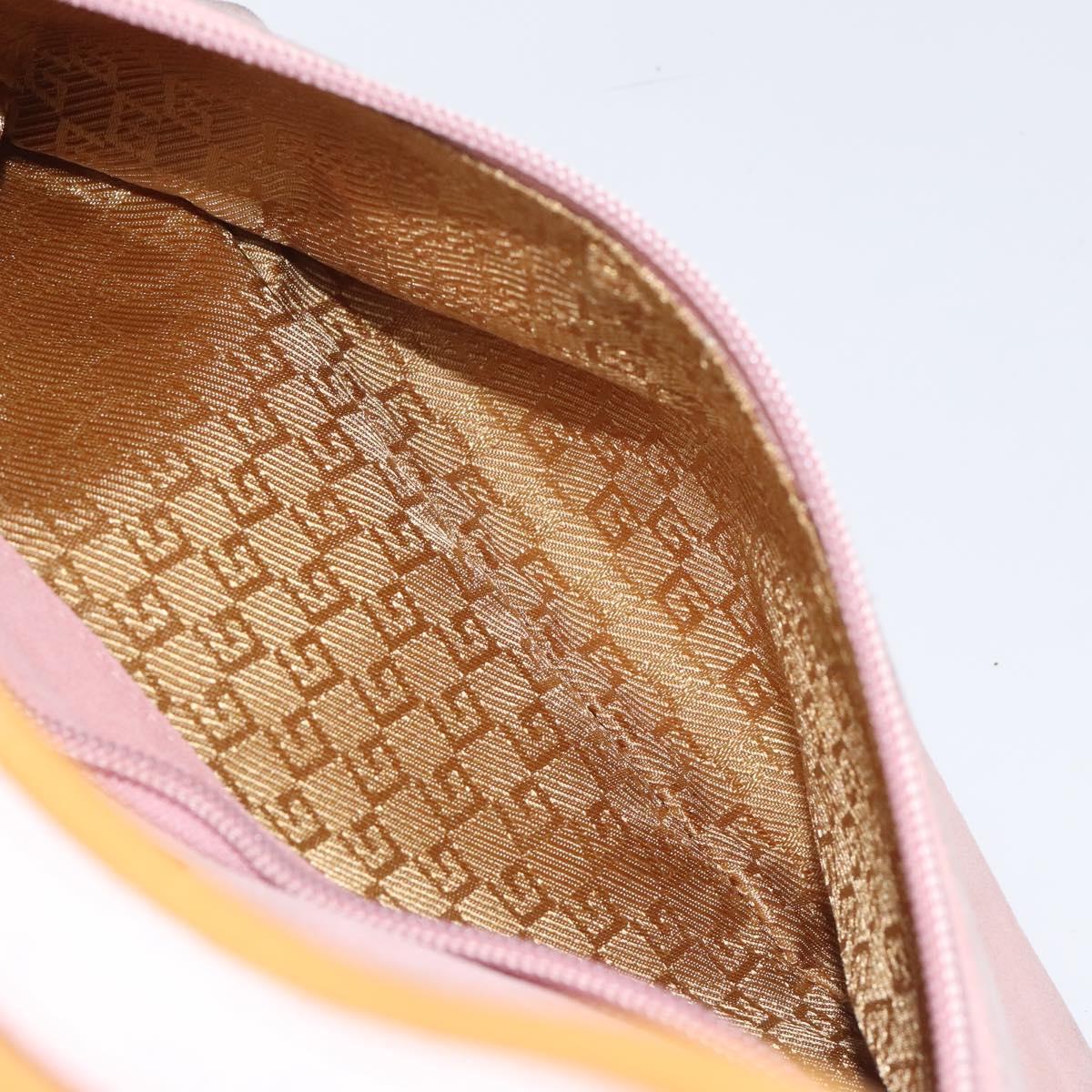 GUCCI Hand Bag Suede Pink 001 3386 1705 Auth ep8062