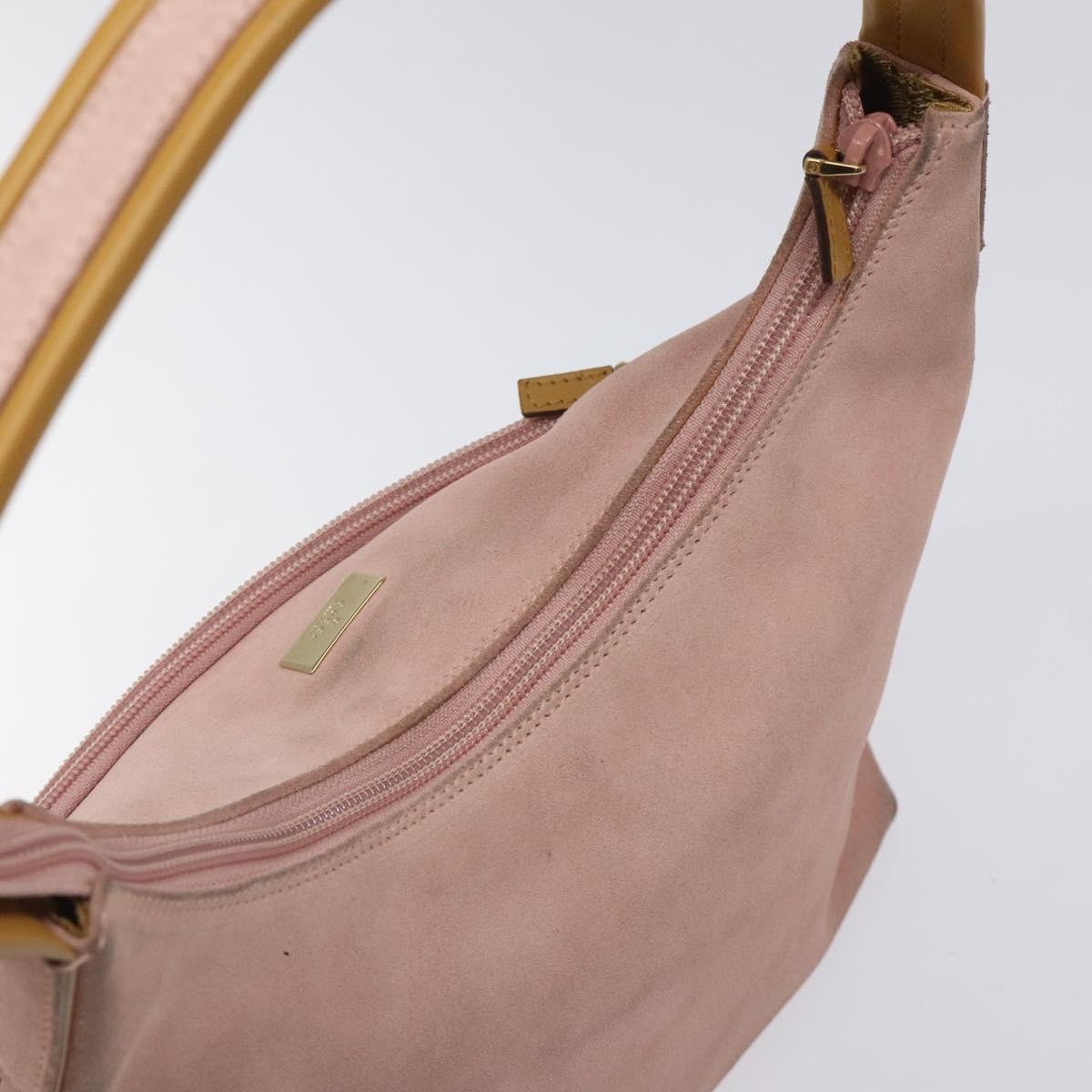 GUCCI Hand Bag Suede Pink 001 3386 1705 Auth ep8062