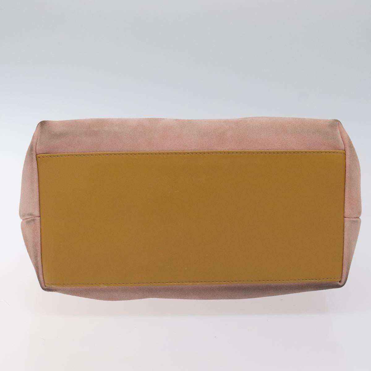 GUCCI Hand Bag Suede Pink 001 3386 1705 Auth ep8062
