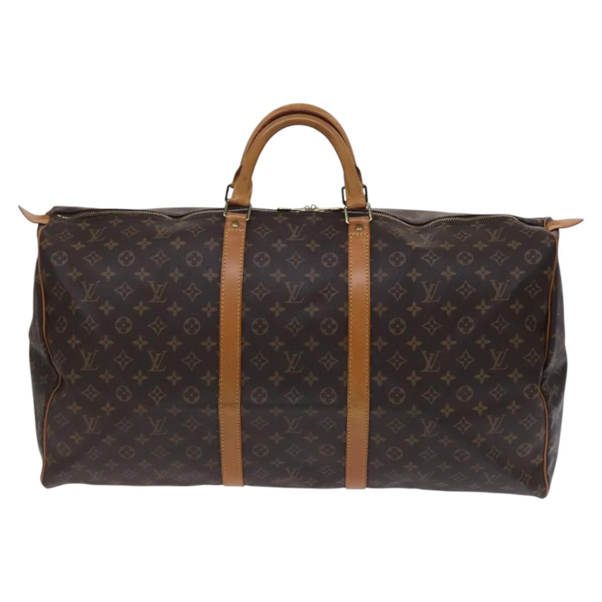 LOUIS VUITTON Monogram Keepall 60 Boston Bag M41422 LV Auth ep8074