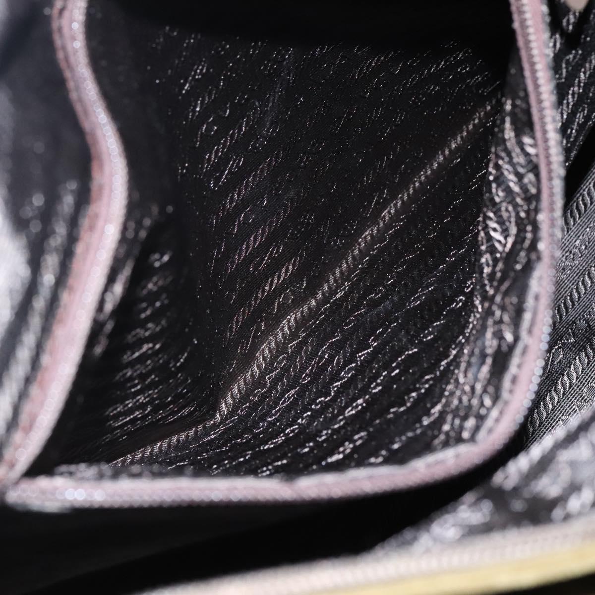 PRADA Shoulder Bag Velor Khaki Auth ep8096