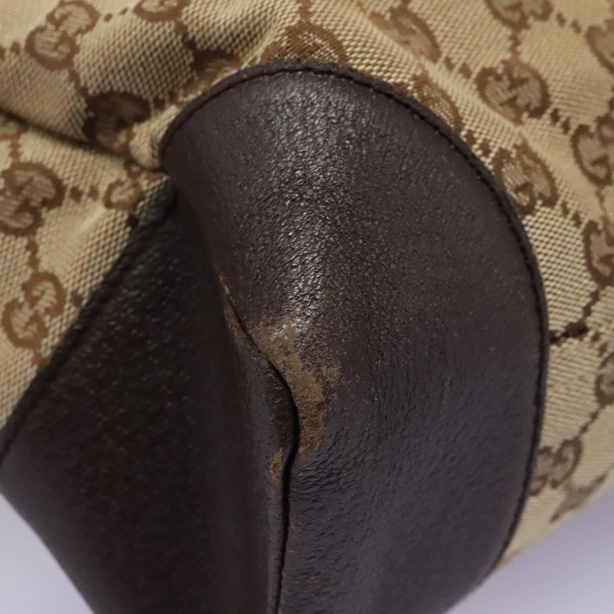 GUCCI GG Canvas Shoulder Bag Beige 110054 Auth ep8114