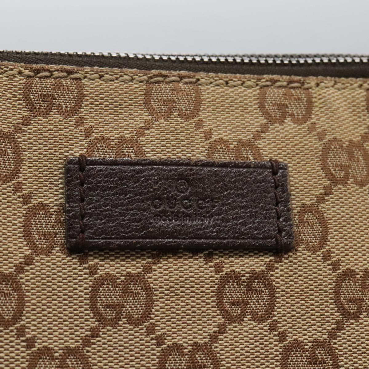GUCCI GG Canvas Shoulder Bag Beige 110054 Auth ep8114