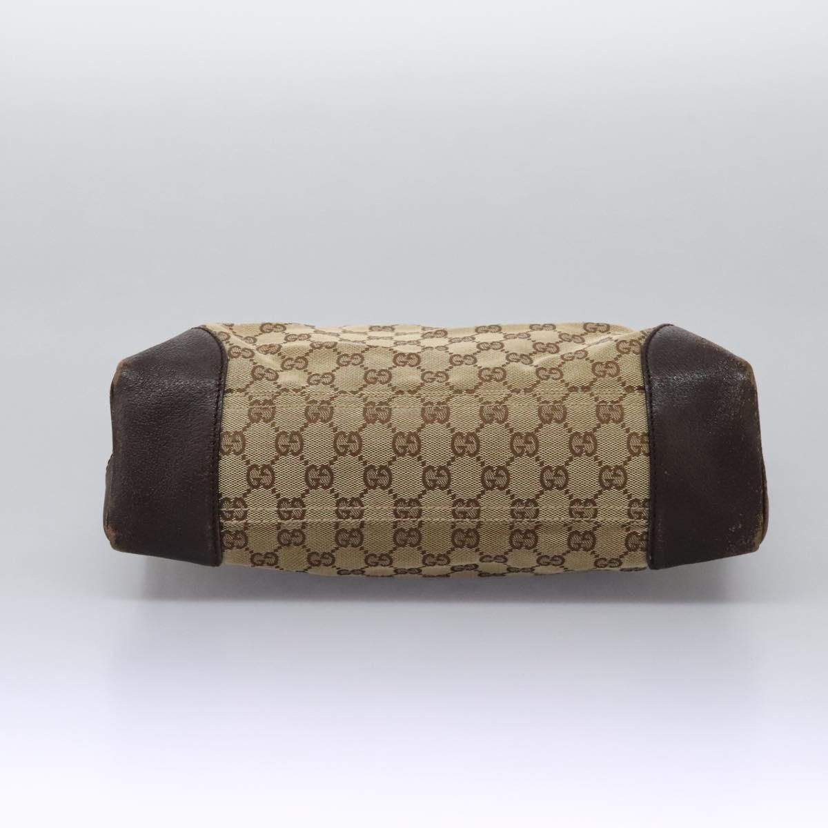 GUCCI GG Canvas Shoulder Bag Beige 110054 Auth ep8114