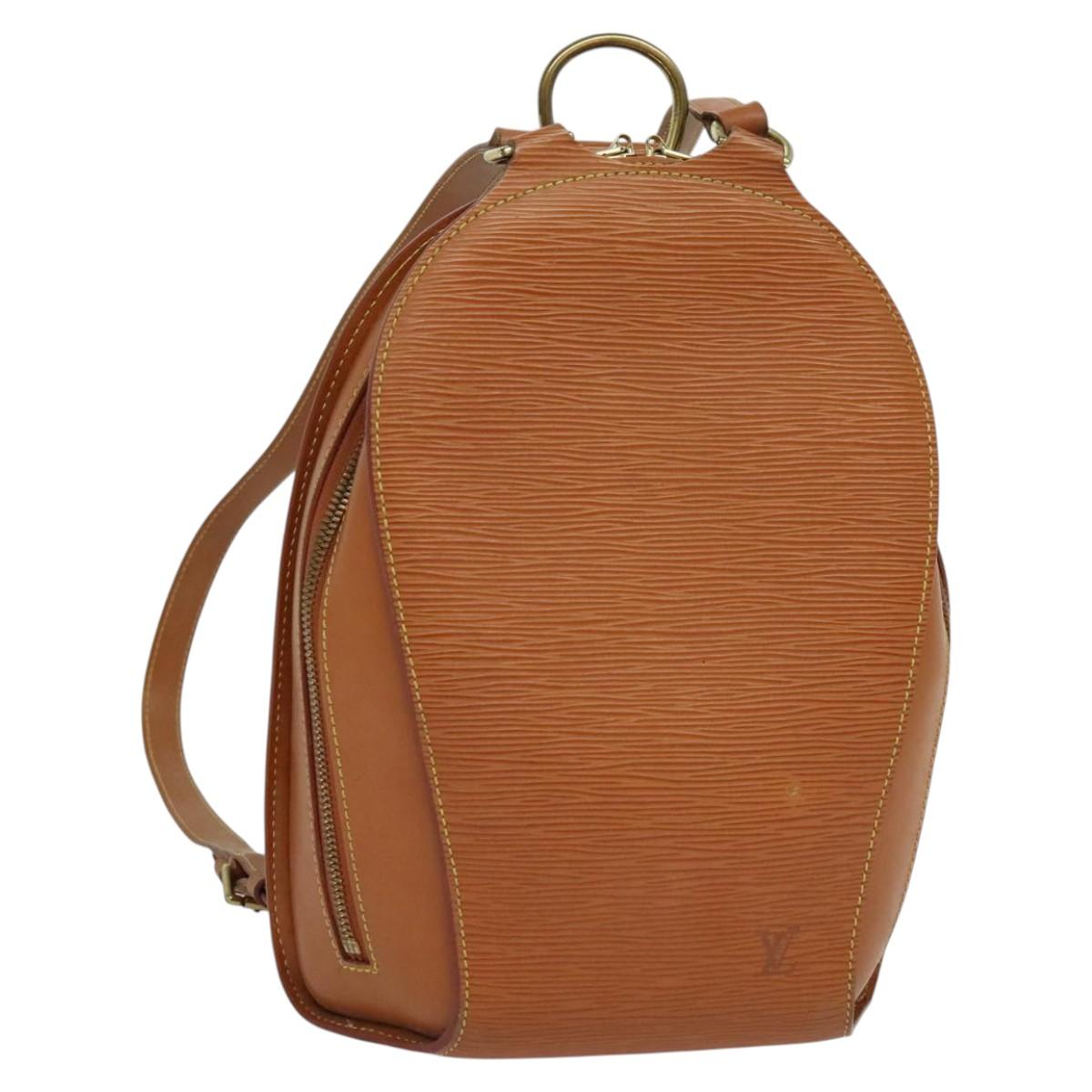 LOUIS VUITTON Epi Mabillon Backpack Zipangu Gold M52238 LV Auth ep8134