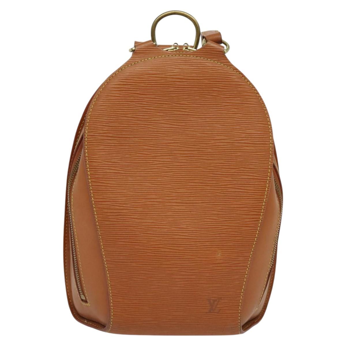 LOUIS VUITTON Epi Mabillon Backpack Zipangu Gold M52238 LV Auth ep8134