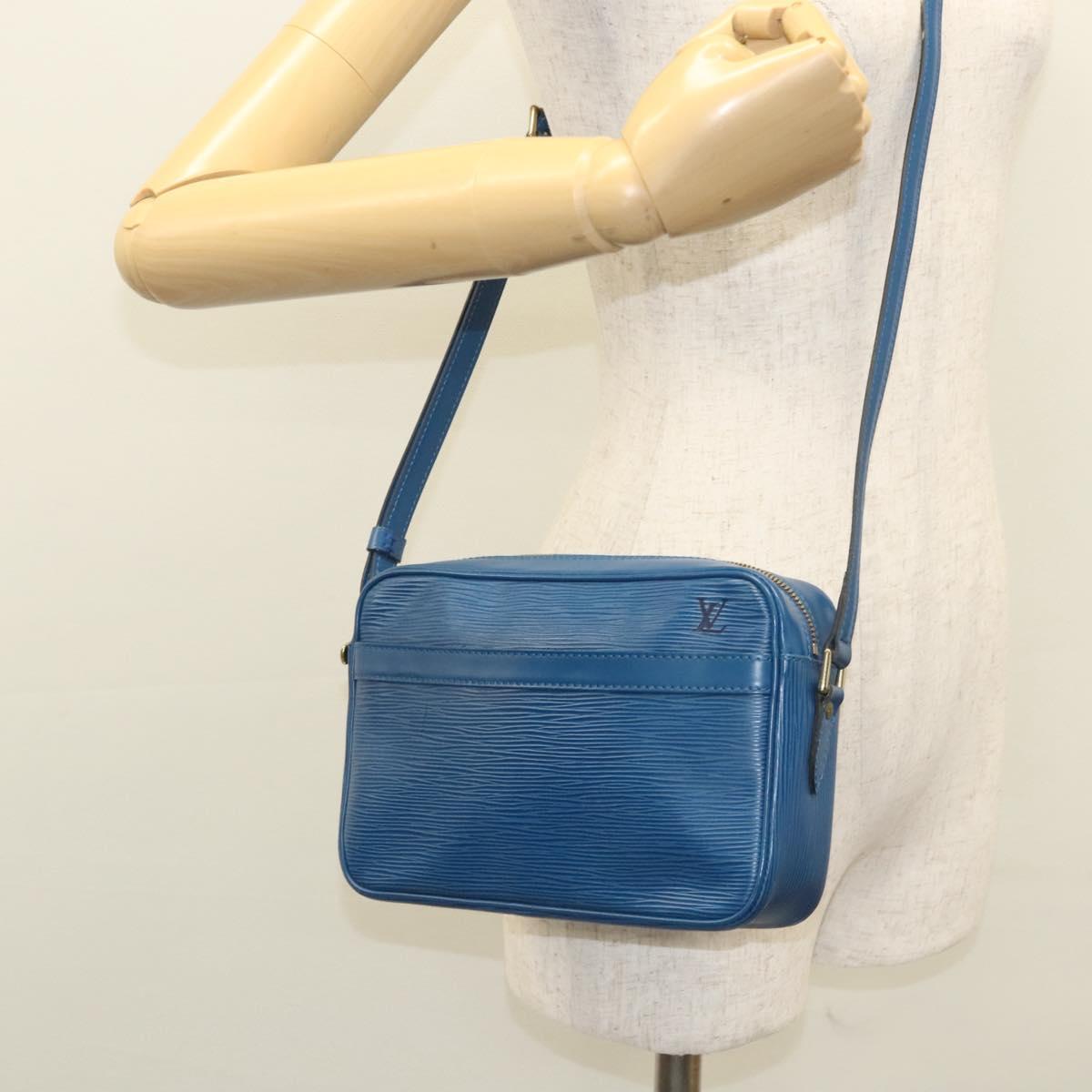 LOUIS VUITTON Epi Trocadero 23 Shoulder Bag Blue M52305 LV Auth ep8165