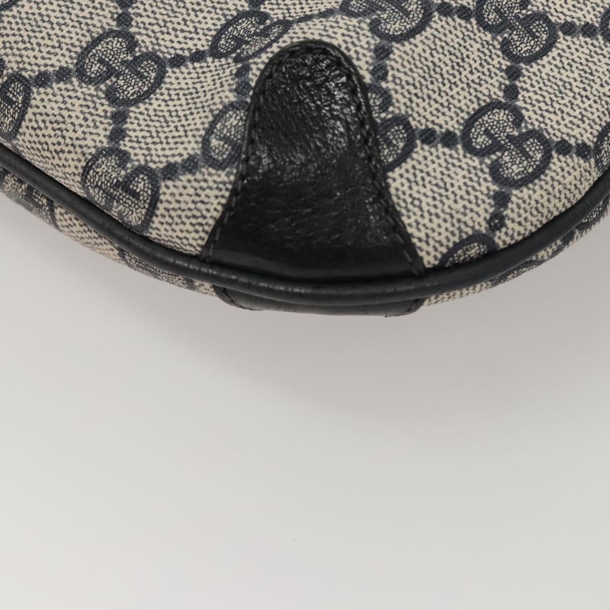 GUCCI GG Supreme Shoulder Bag PVC Navy Gold 39 02 026 Auth ep8170
