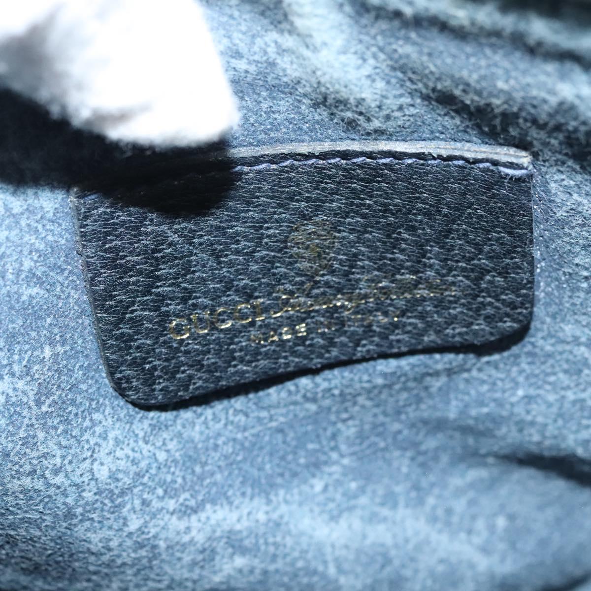 GUCCI GG Supreme Shoulder Bag PVC Navy Gold 39 02 026 Auth ep8170