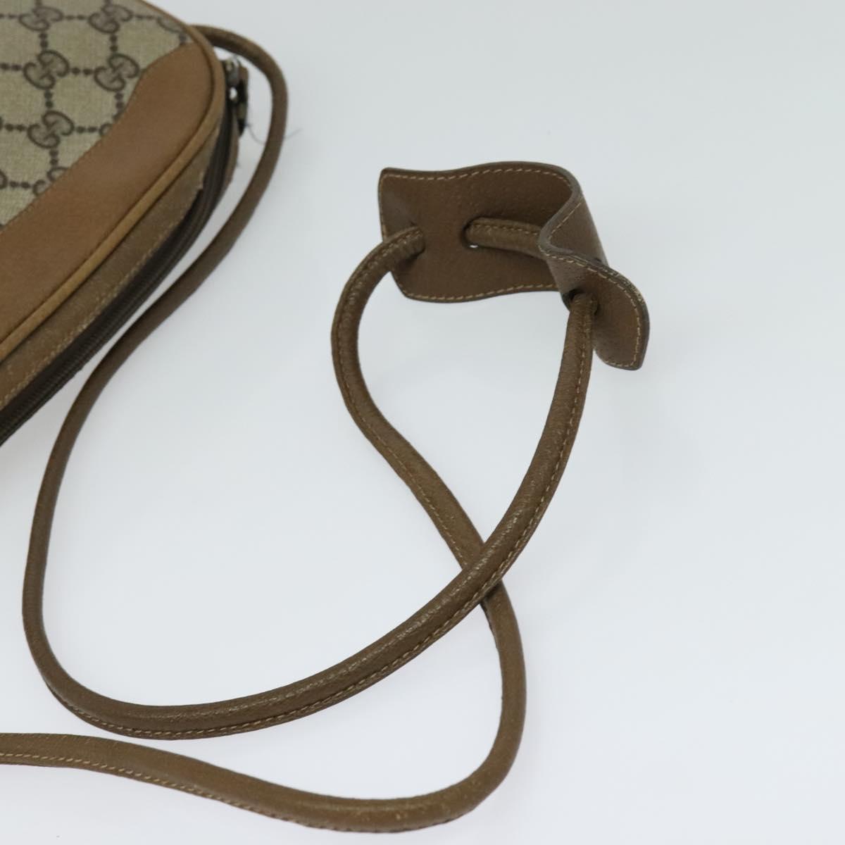 GUCCI GG Supreme Shoulder Bag PVC Beige 001 104 0558 Auth ep8184