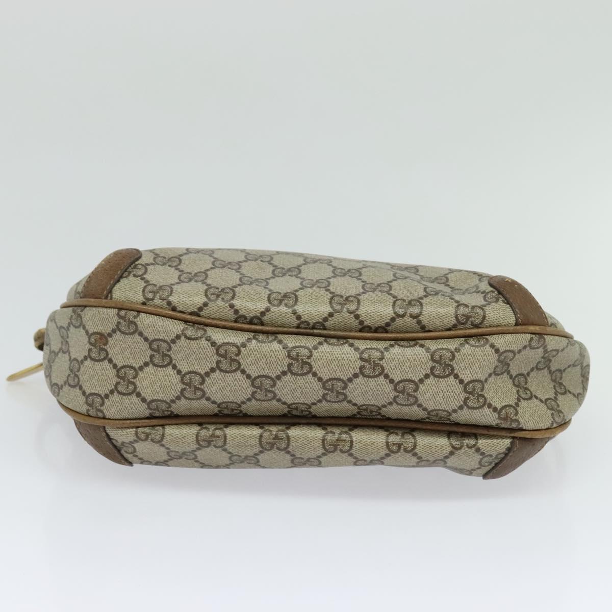 GUCCI GG Supreme Shoulder Bag PVC Beige 001 104 0558 Auth ep8184