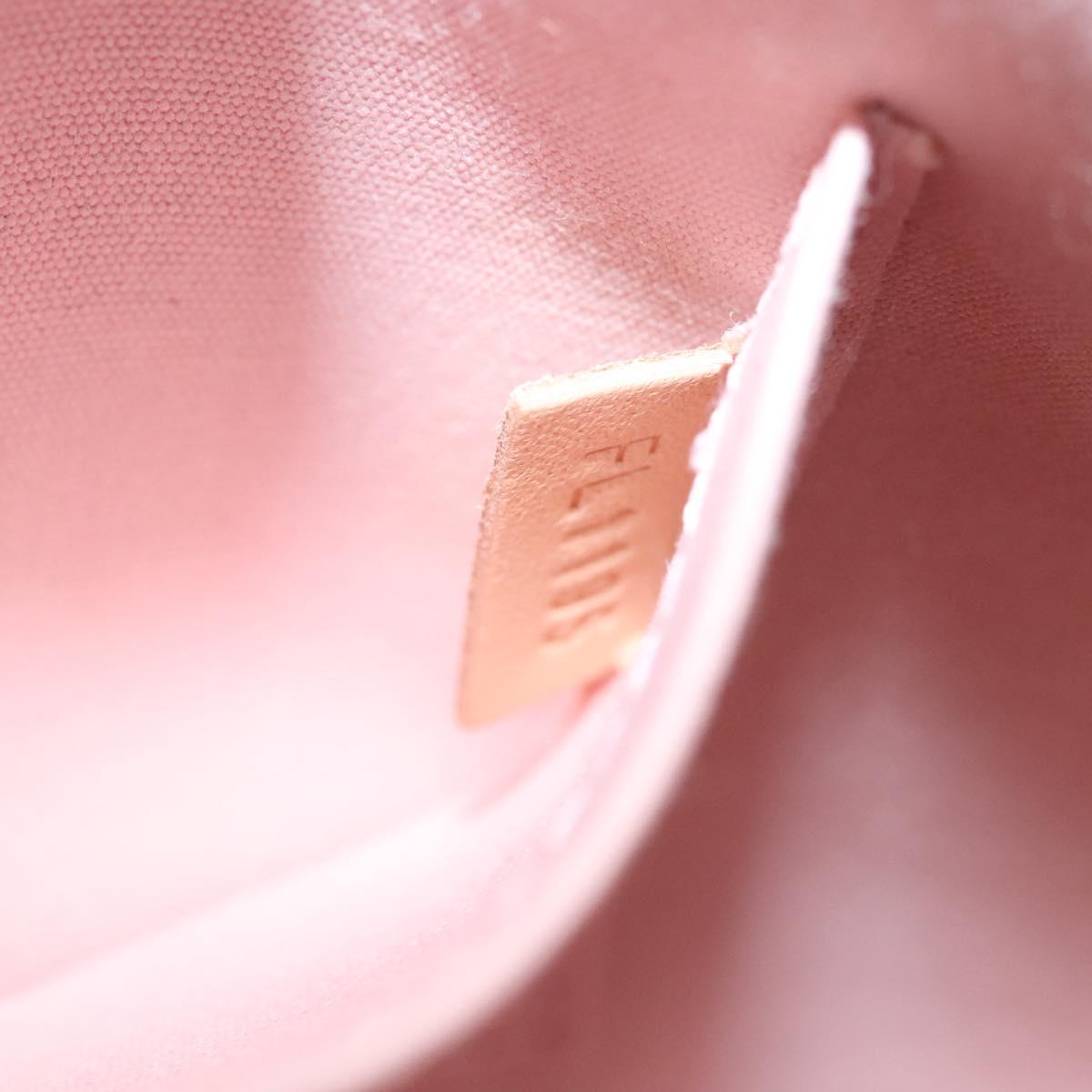 LOUIS VUITTON Vernis Alma BB Hand Bag 2way Pink Rose valerine M50415 Auth ep8196