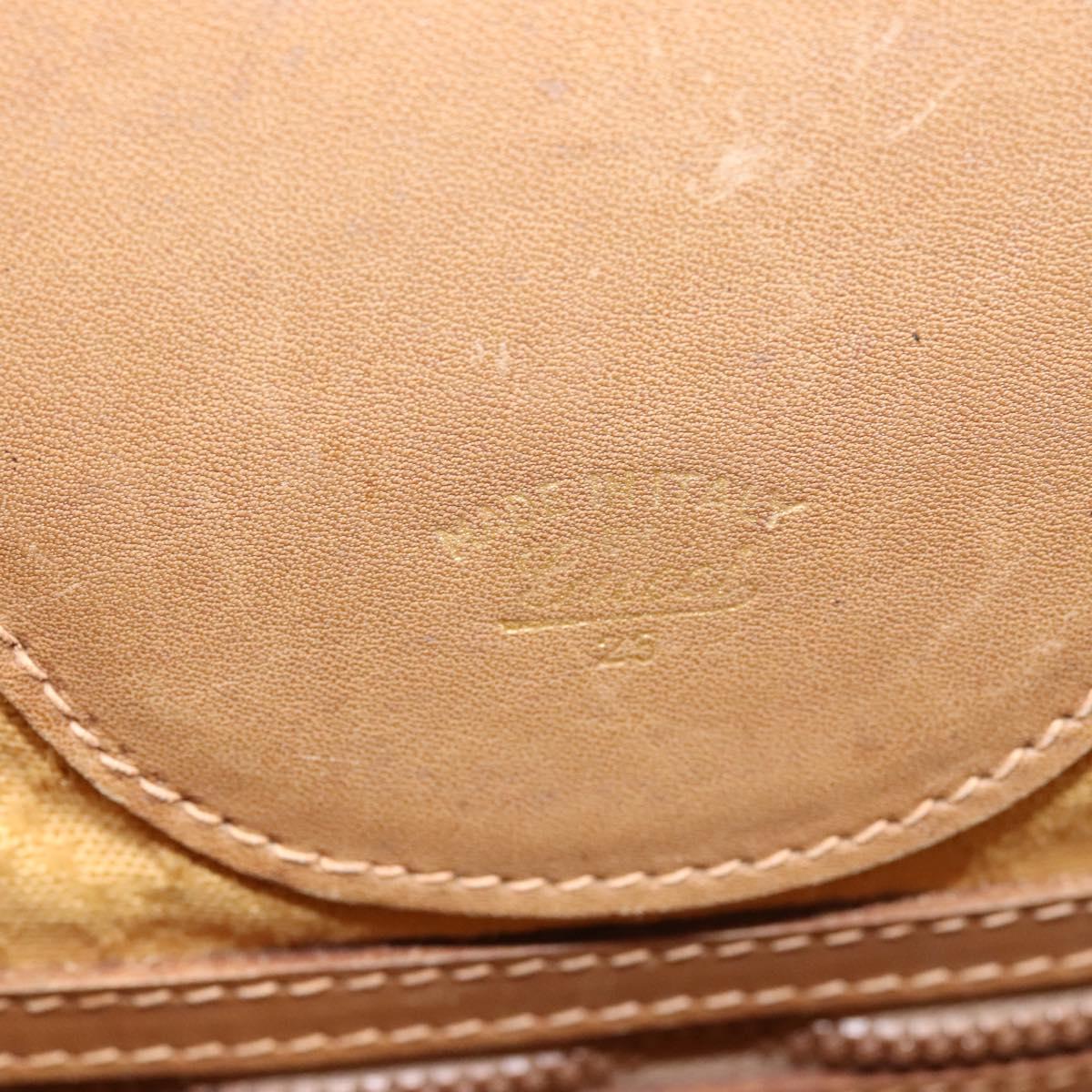 GUCCI GG Canvas Hand Bag Leather Black Auth ep8204