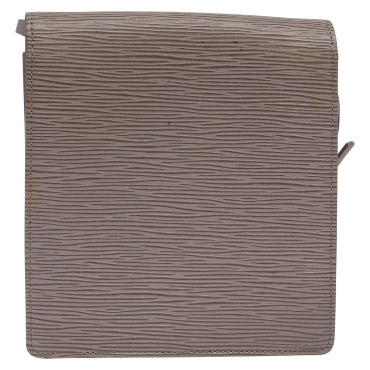 LOUIS VUITTON Epi Biarritz Shoulder Bag Gray pepper M5293C LV Auth ep8212