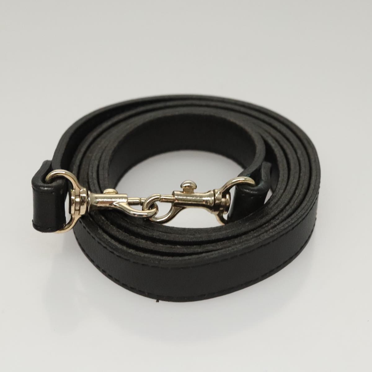 Burberrys Hand Bag Leather 2way Black Auth ep8214