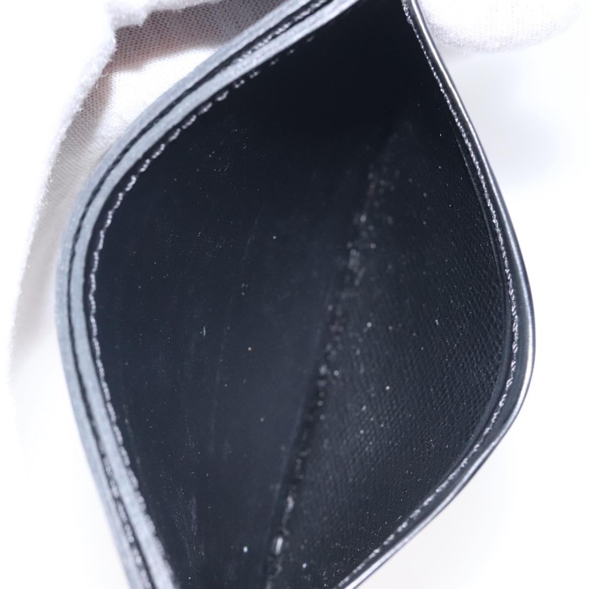 LOUIS VUITTON Epi Porte Cartes Simple Card Case Black M63512 LV Auth ep8221V