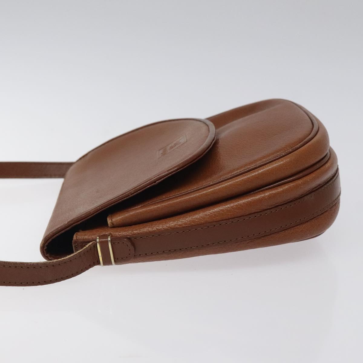 Burberrys Shoulder Bag Leather Brown Auth ep8223