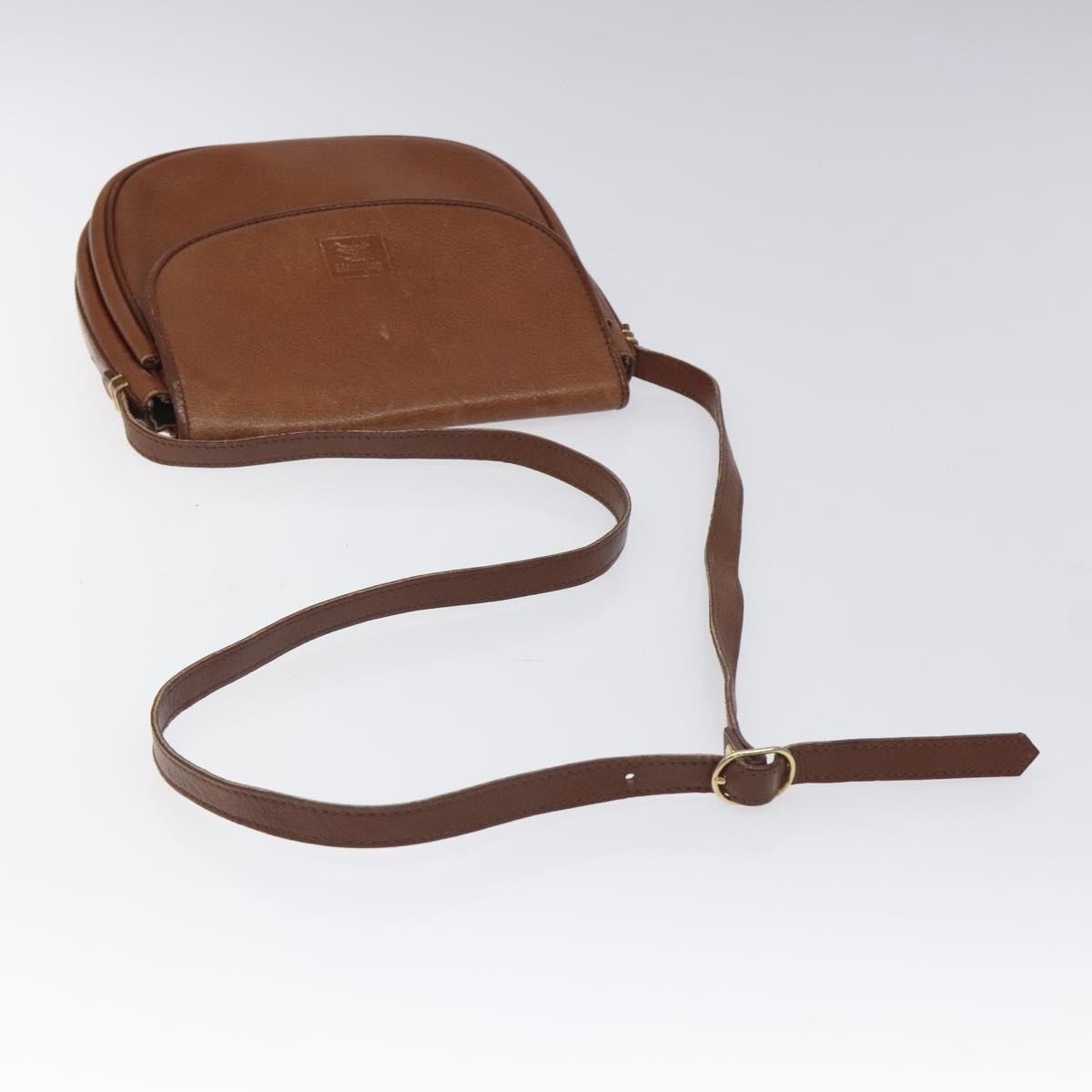 Burberrys Shoulder Bag Leather Brown Auth ep8223