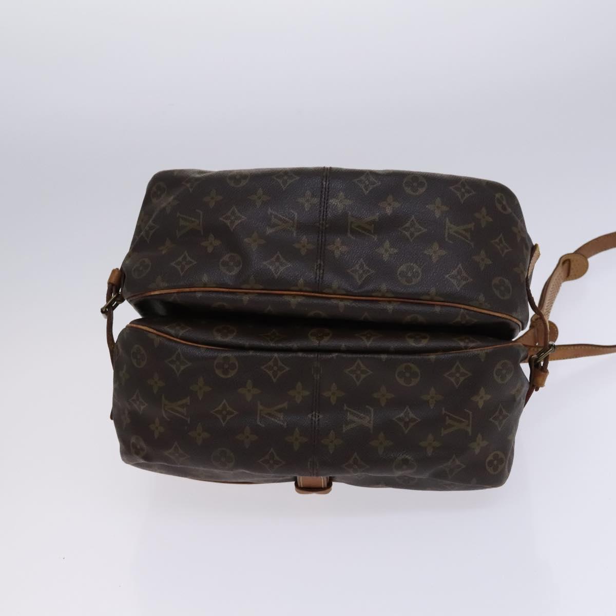 LOUIS VUITTON Monogram Saumur 35 Shoulder Bag M42254 LV Auth ep8253