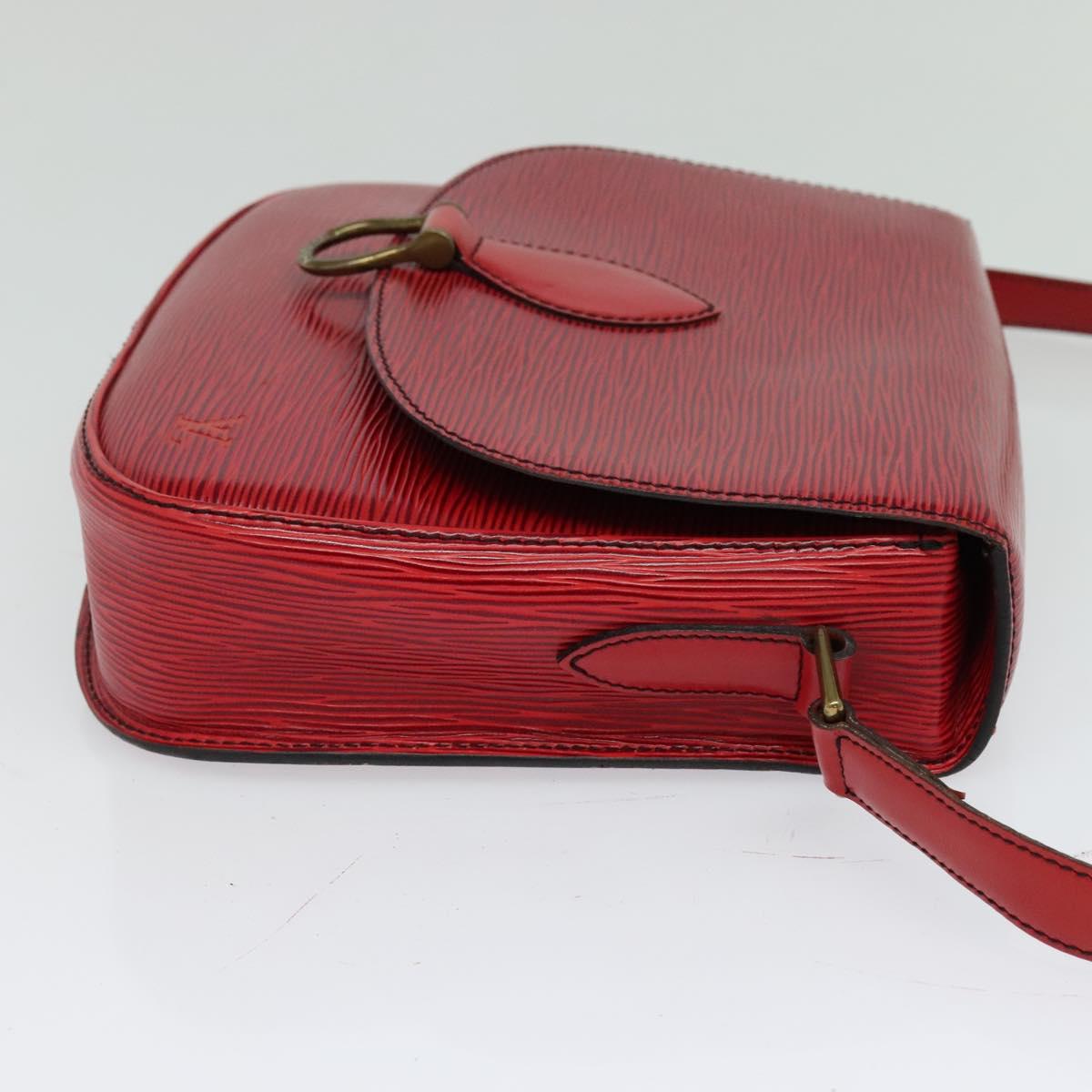 LOUIS VUITTON Epi Saint Cloud GM Shoulder Bag Red M52197 LV Auth ep8256