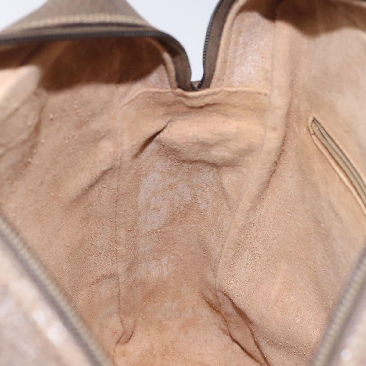 GUCCI GG Supreme Shoulder Bag PVC Beige Auth ep8266