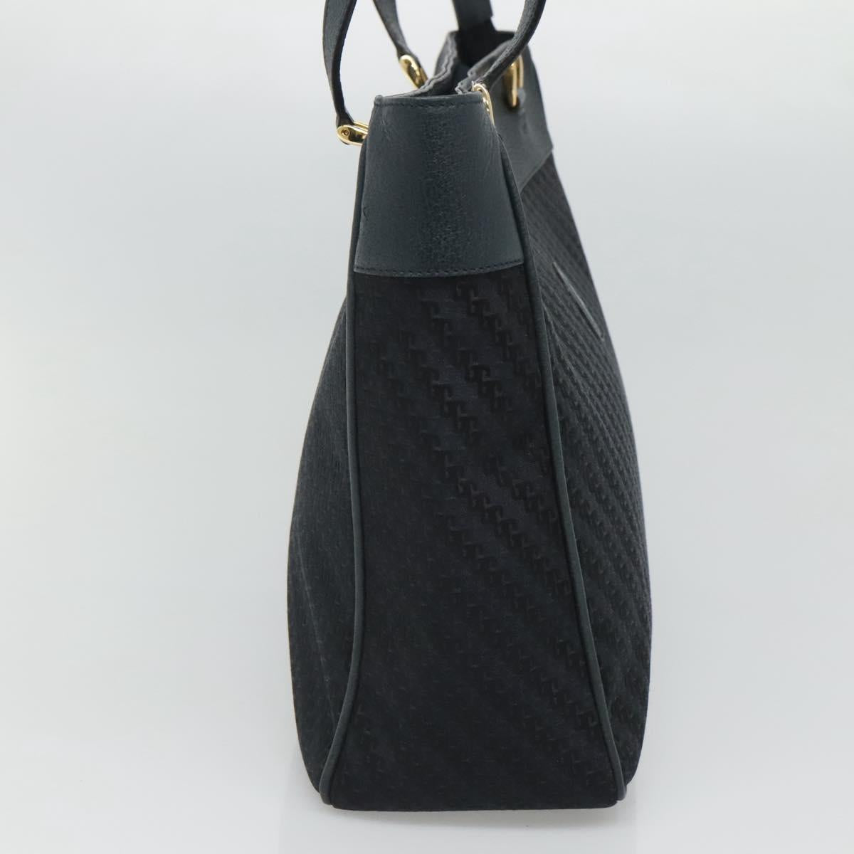GUCCI Tote Bag Canvas Navy Gold 001 865 1525 Auth ep8277