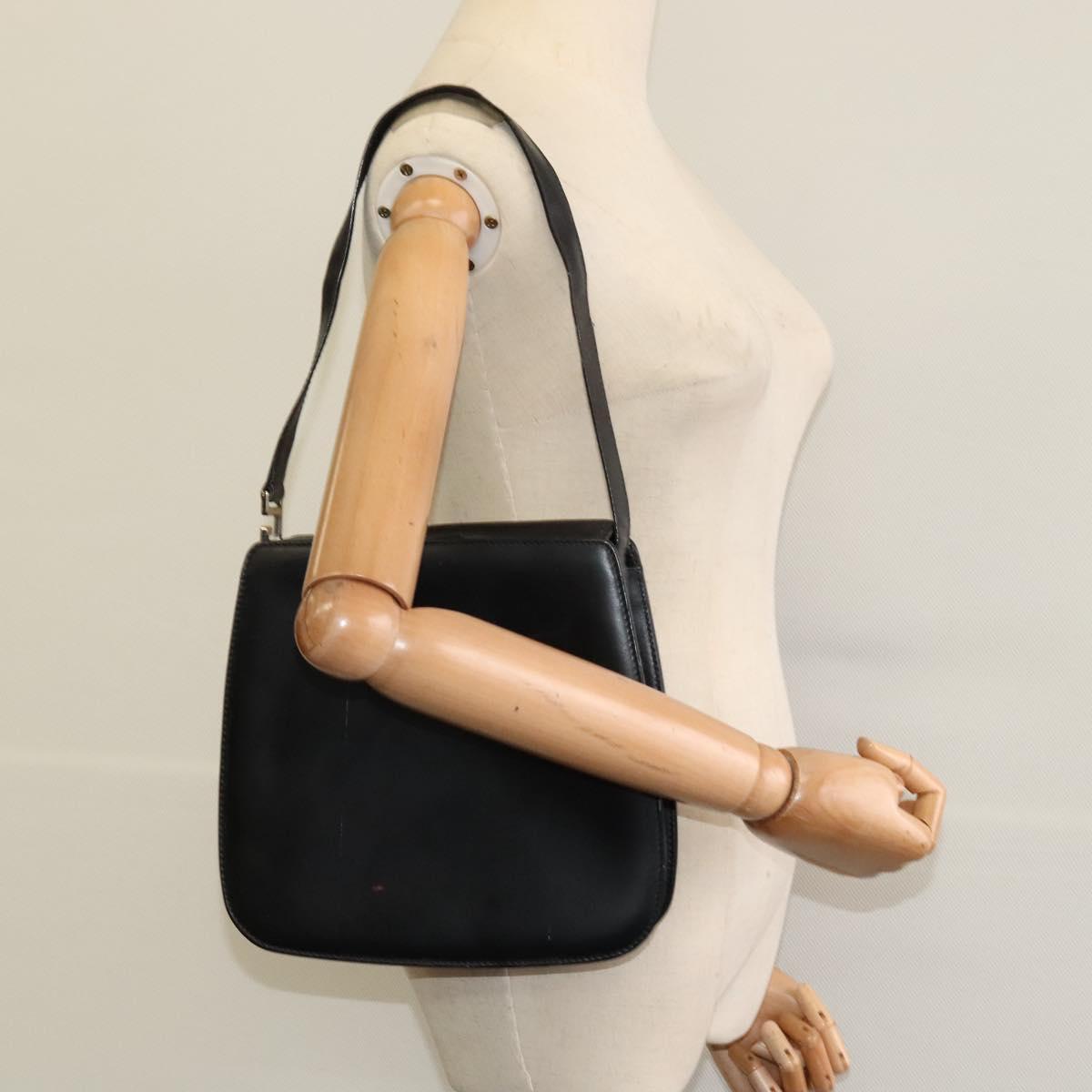 GUCCI Hand Bag Leather Black 001 2046 1719 Auth ep8304
