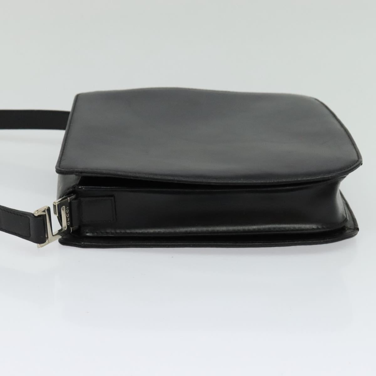 GUCCI Hand Bag Leather Black 001 2046 1719 Auth ep8304