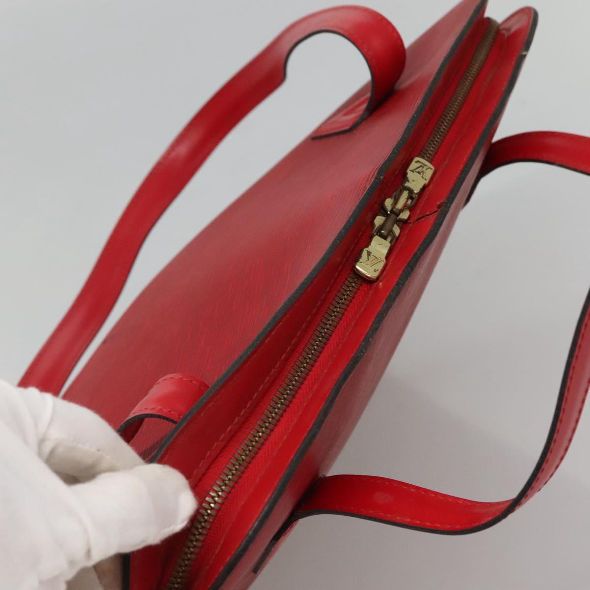 LOUIS VUITTON Epi Lussac Shoulder Bag Red M52287 LV Auth ep8305