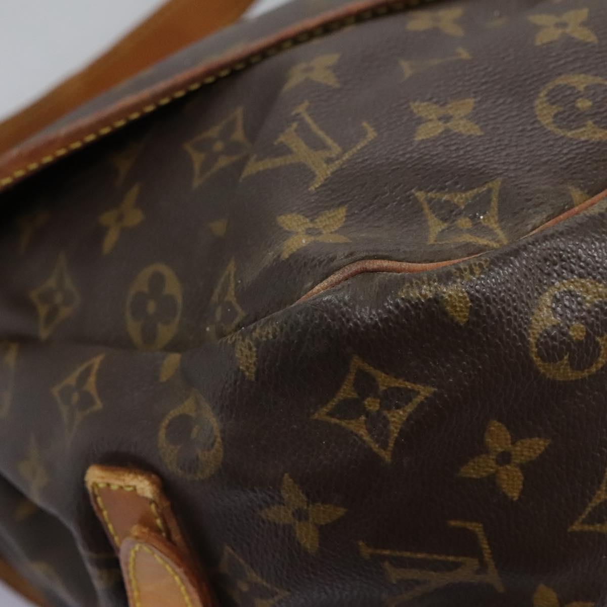 LOUIS VUITTON Monogram Saumur 35 Shoulder Bag M42254 LV Auth ep8310