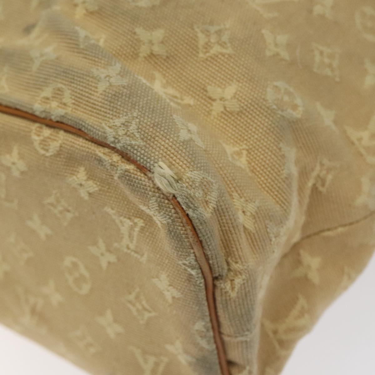 LOUIS VUITTON Monogram Mini Lucille GM Tote Bag Beige M92683 LV Auth ep8323