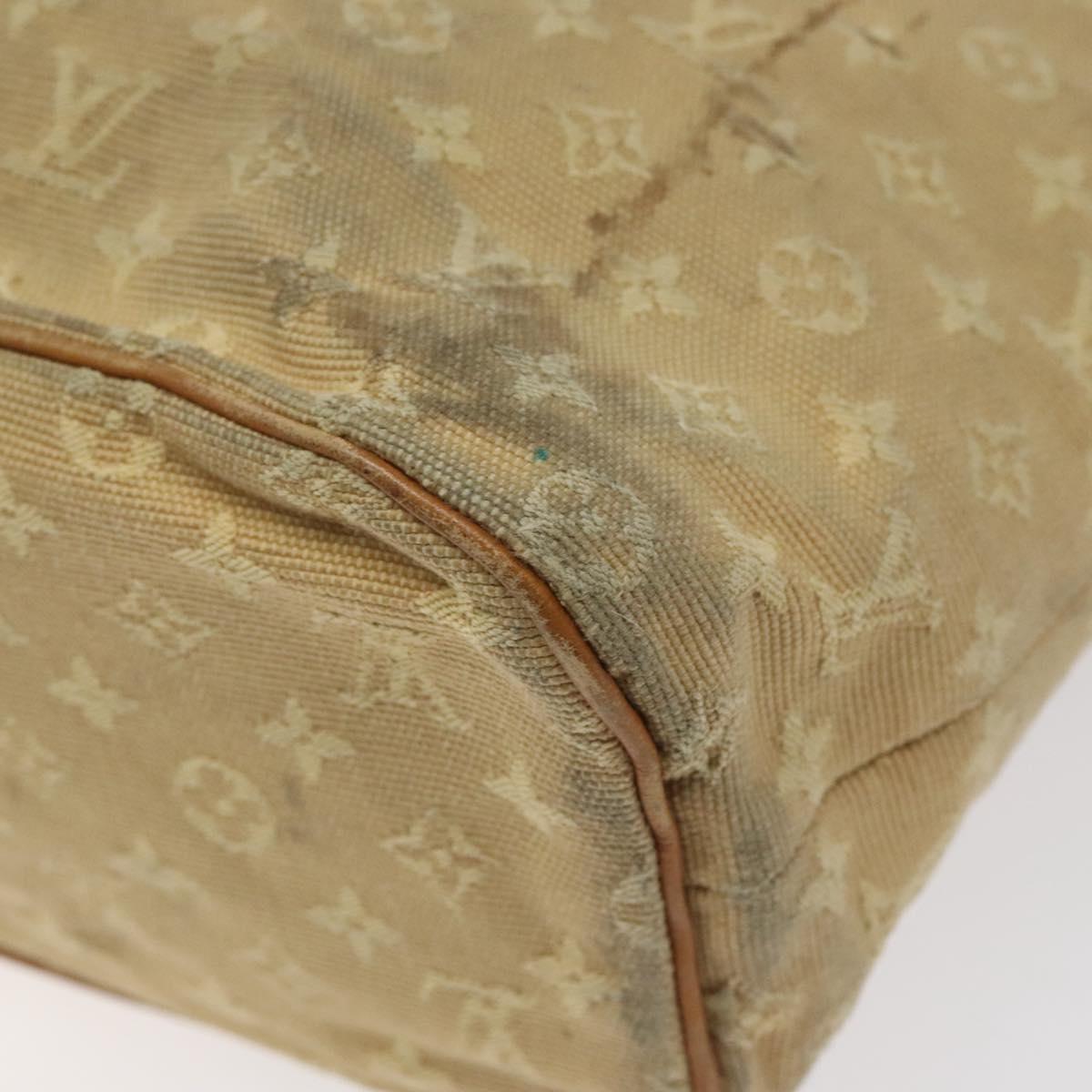 LOUIS VUITTON Monogram Mini Lucille GM Tote Bag Beige M92683 LV Auth ep8323
