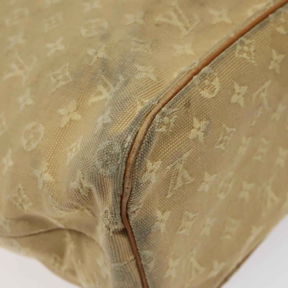 LOUIS VUITTON Monogram Mini Lucille GM Tote Bag Beige M92683 LV Auth ep8323