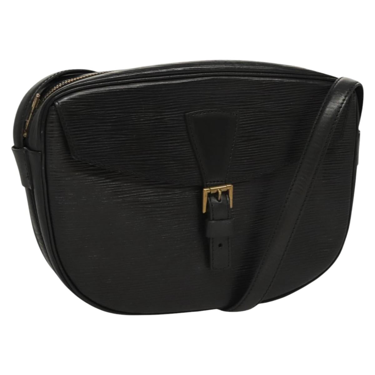 LOUIS VUITTON Epi Jeune Fille MM Shoulder Bag Black M52152 LV Auth ep8330