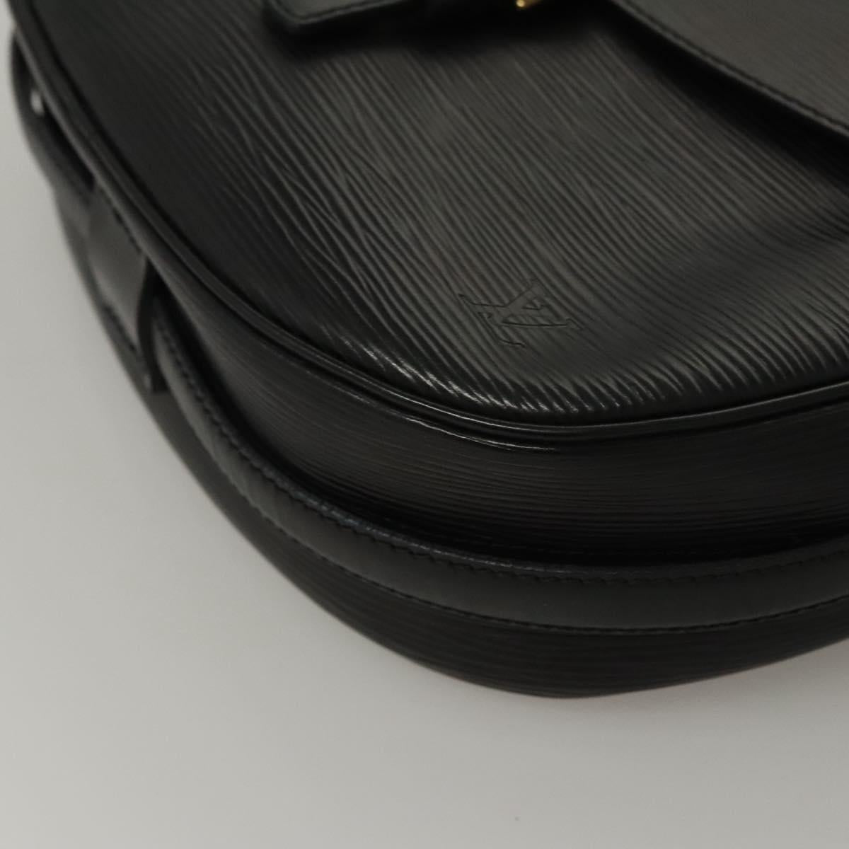 LOUIS VUITTON Epi Jeune Fille MM Shoulder Bag Black M52152 LV Auth ep8330