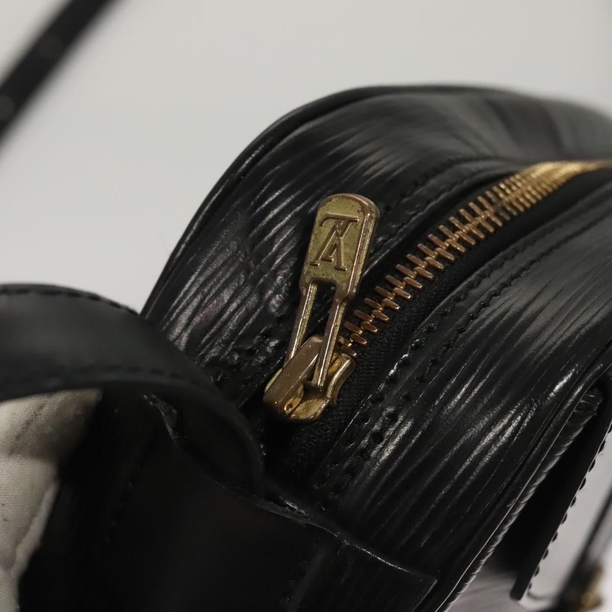 LOUIS VUITTON Epi Jeune Fille MM Shoulder Bag Black M52152 LV Auth ep8330