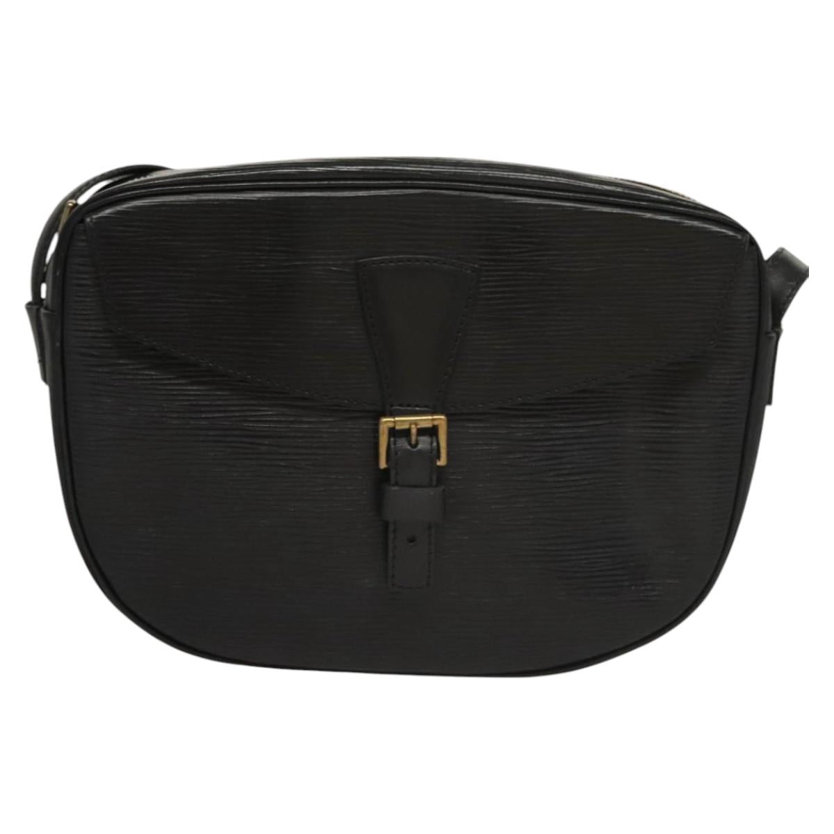 LOUIS VUITTON Epi Jeune Fille MM Shoulder Bag Black M52152 LV Auth ep8330