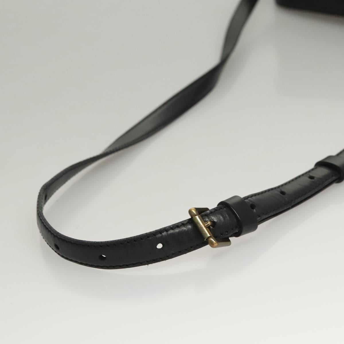 LOUIS VUITTON Epi Jeune Fille MM Shoulder Bag Black M52152 LV Auth ep8330