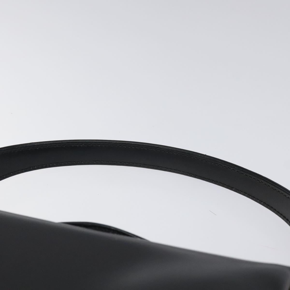GUCCI Hand Bag Leather Black Gold 000 406 0025 Auth ep8345