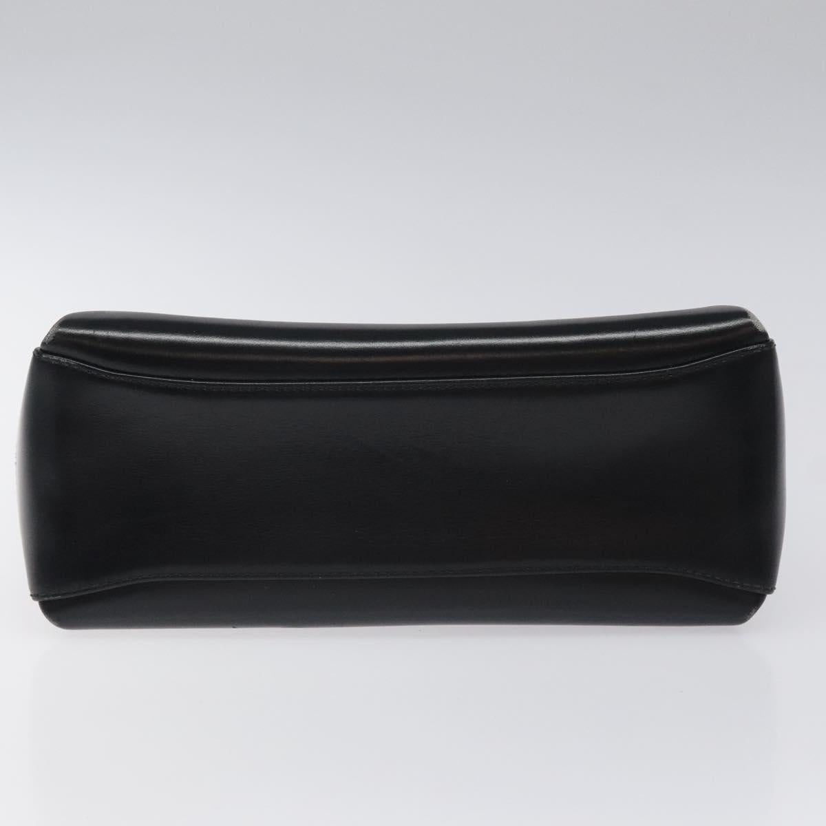 GUCCI Hand Bag Leather Black Gold 000 406 0025 Auth ep8345