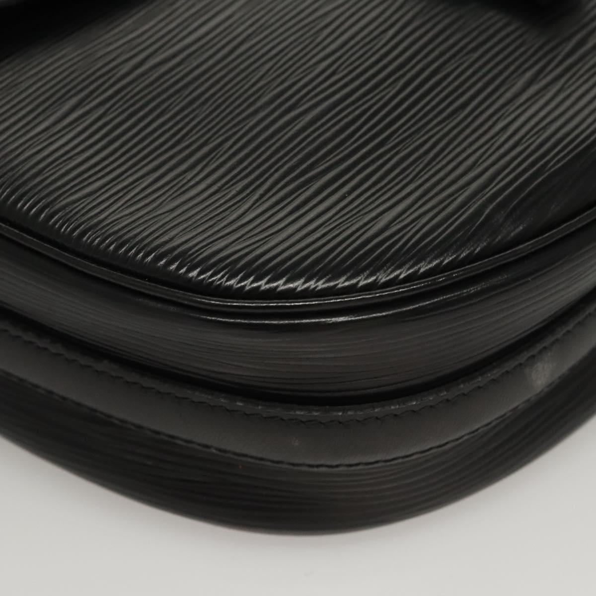 LOUIS VUITTON Epi Jeune Fille MM Shoulder Bag Black M52152 LV Auth ep8347