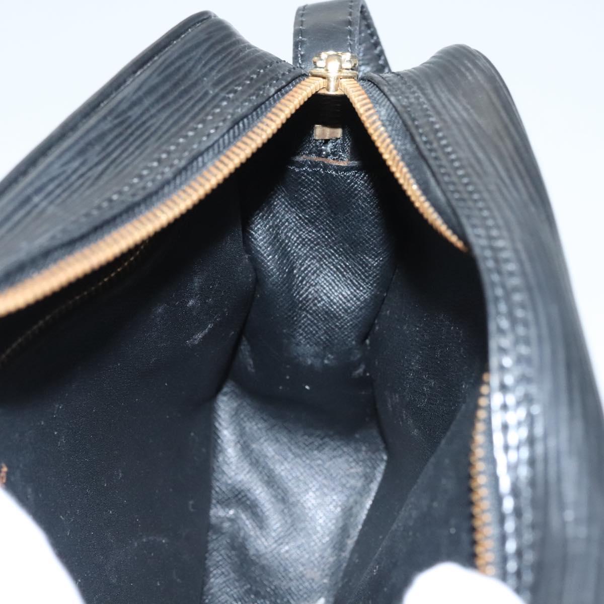 LOUIS VUITTON Epi Jeune Fille MM Shoulder Bag Black M52152 LV Auth ep8347