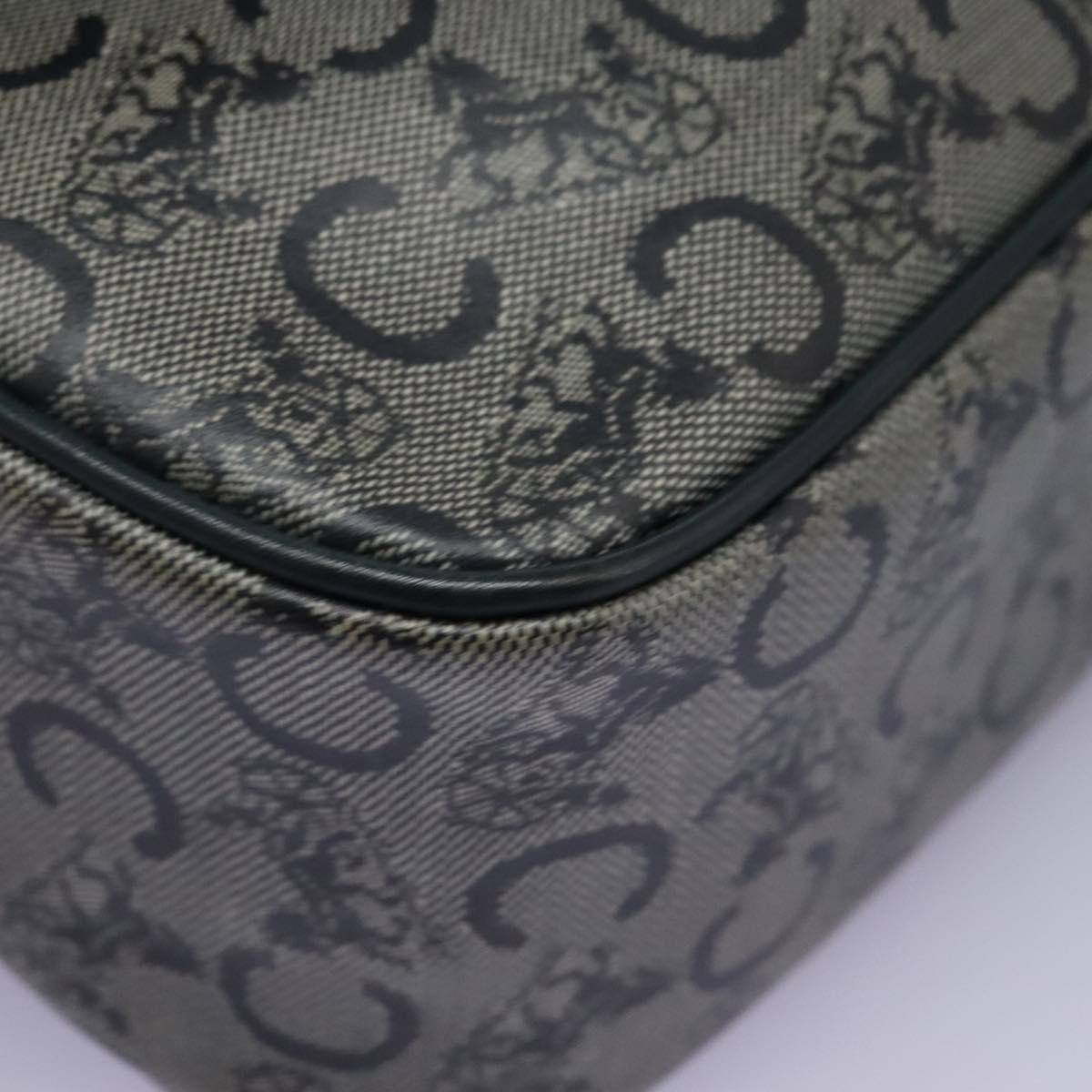 CELINE C Sulky Shoulder Bag PVC Navy Gold Auth ep8365