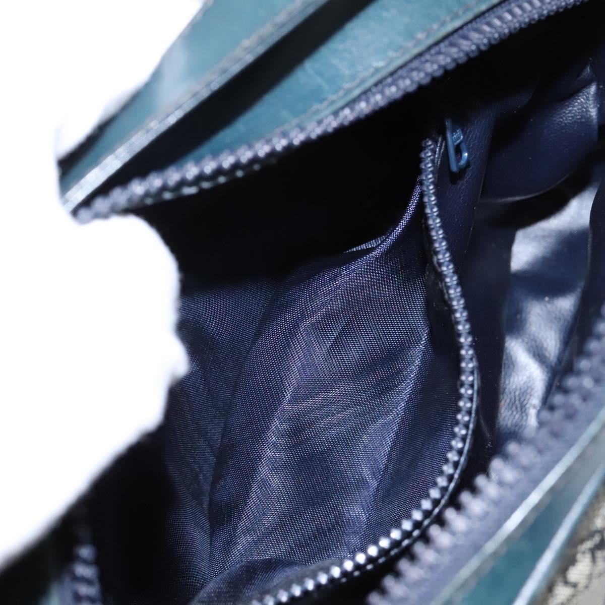 CELINE C Sulky Shoulder Bag PVC Navy Gold Auth ep8365