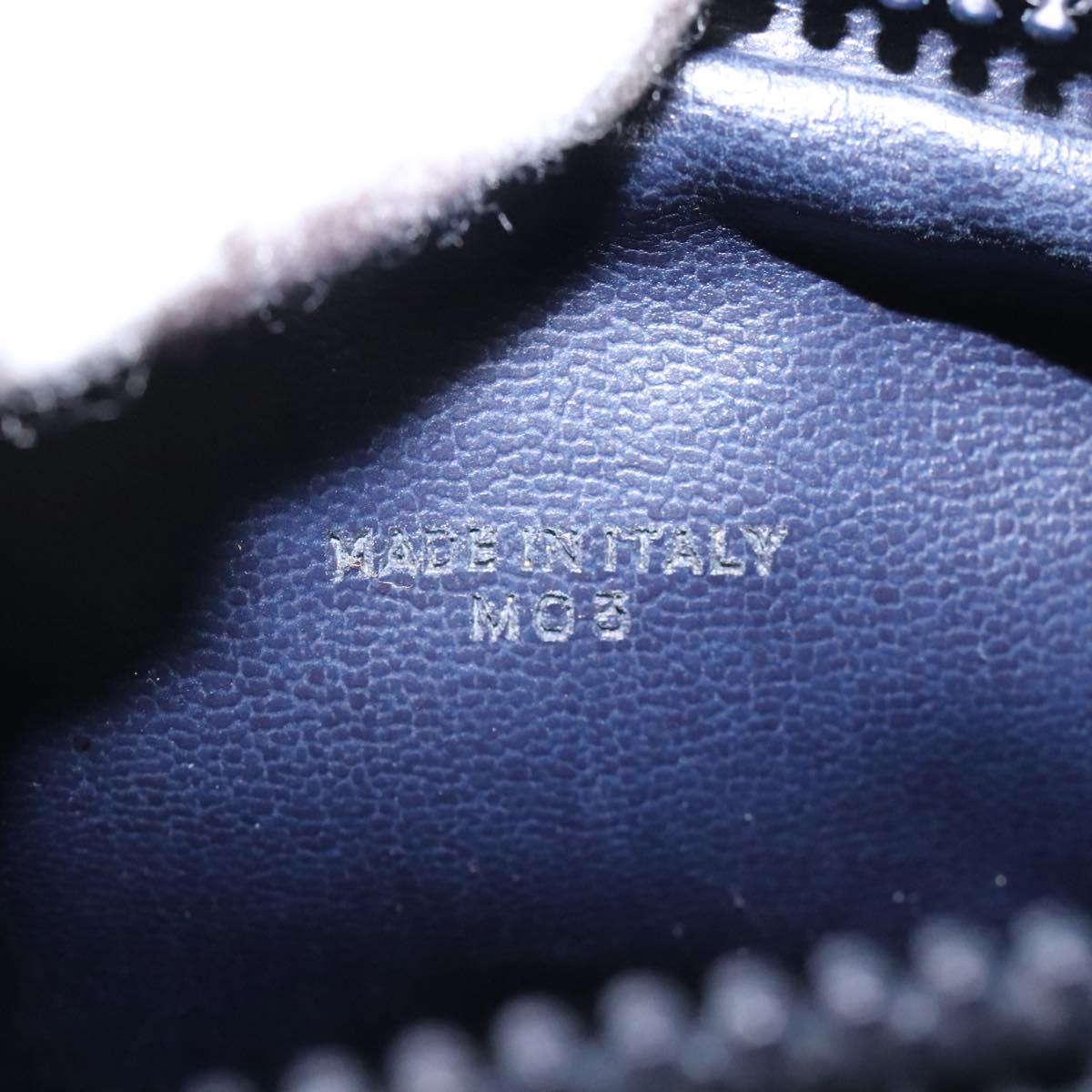 CELINE C Sulky Shoulder Bag PVC Navy Gold Auth ep8365