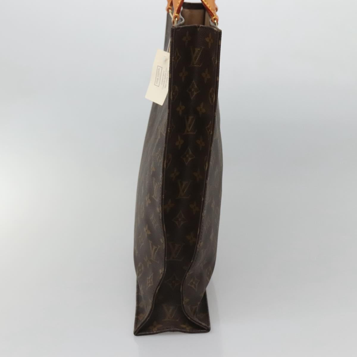 LOUIS VUITTON Monogram Sac Plat Hand Bag M51140 LV Auth ep8413