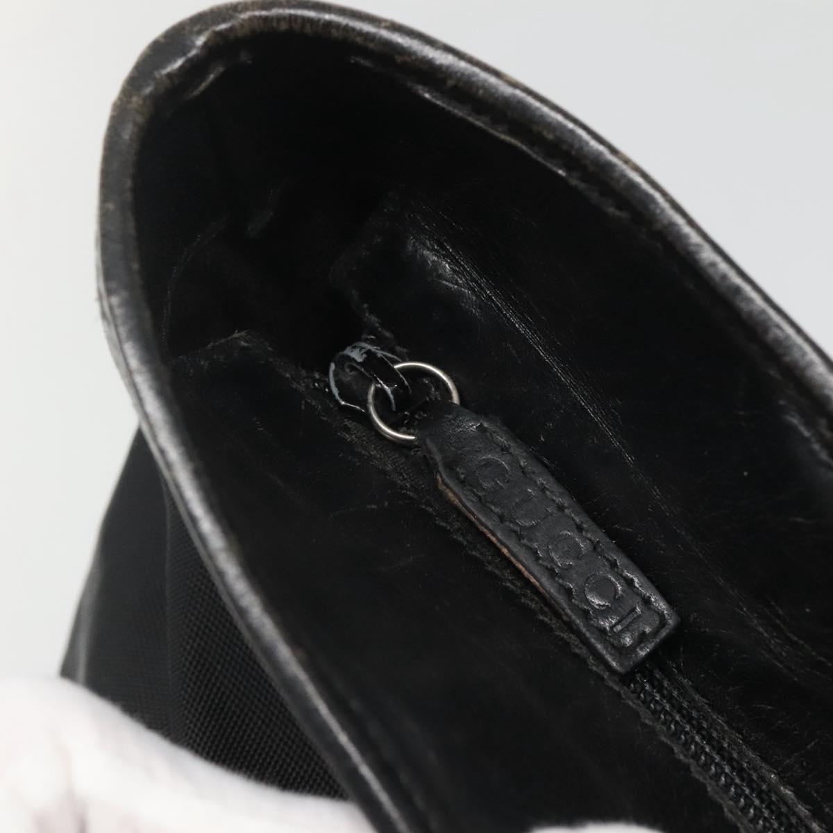 GUCCI Hand Bag Nylon Black 002 2123 0457 Auth ep8422