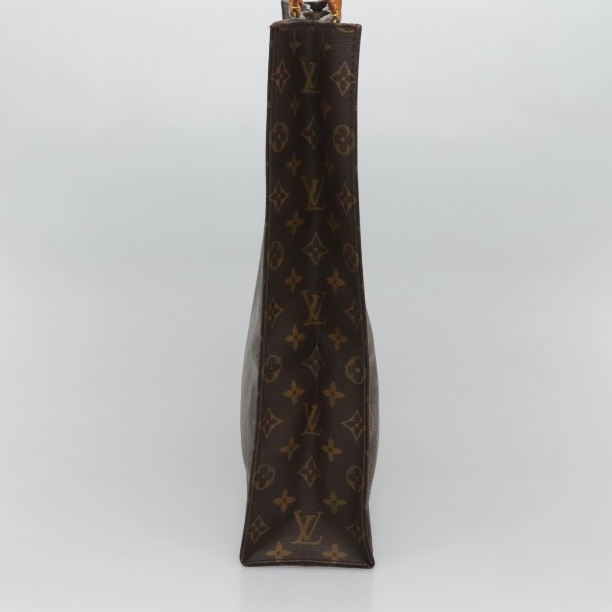 LOUIS VUITTON Monogram Sac Plat Hand Bag M51140 LV Auth ep8430